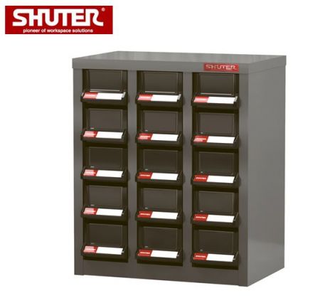 Metal Storage Tool Cabinet for Industrial Workspaces - 15 Drawers in 3 Columns